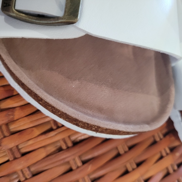 White Double-Buckle Slingback Sandal - Picture 5 of 5